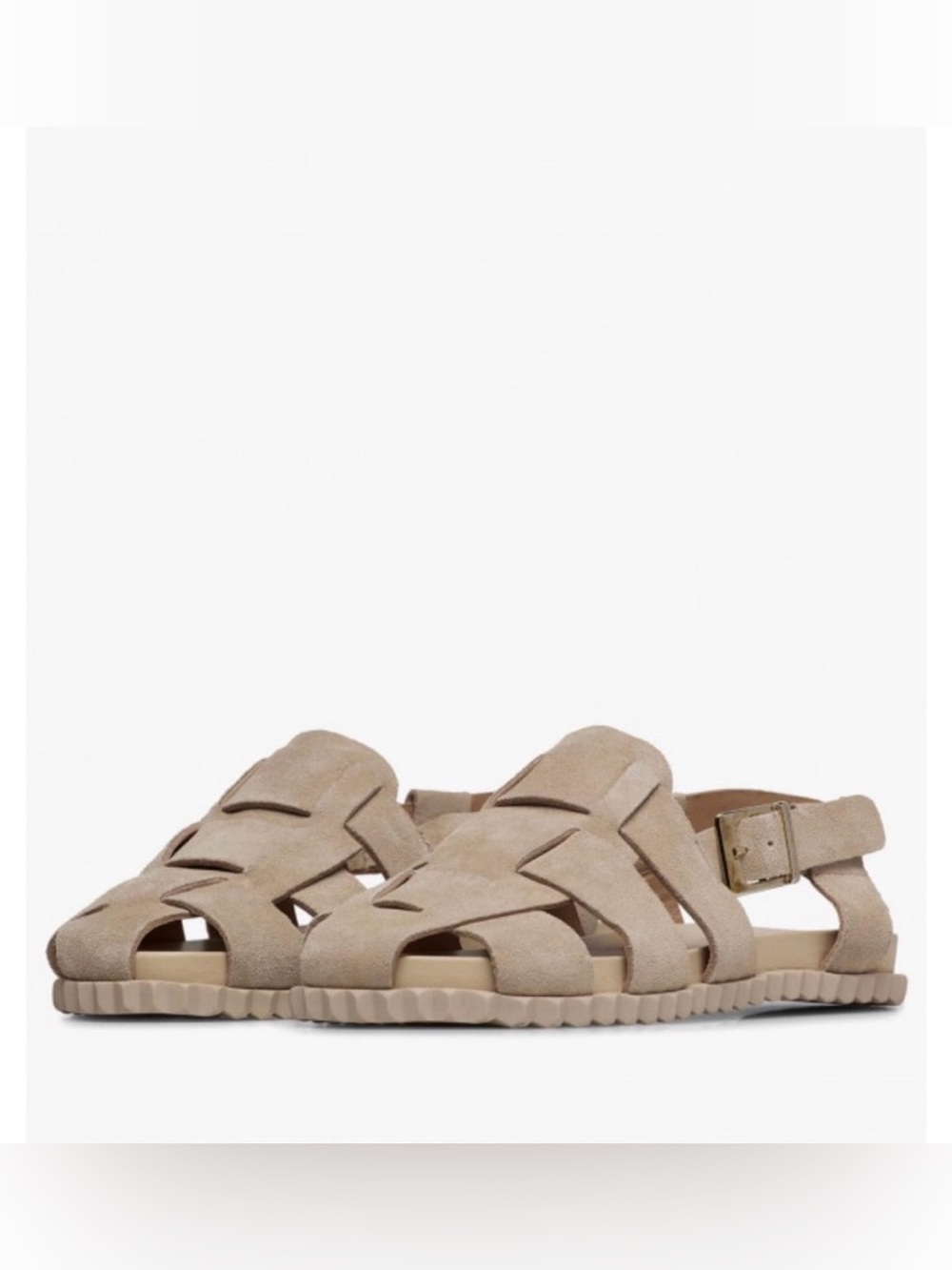 NWT VOILE BLANCHE ALICE Leather Sandals in Beige
